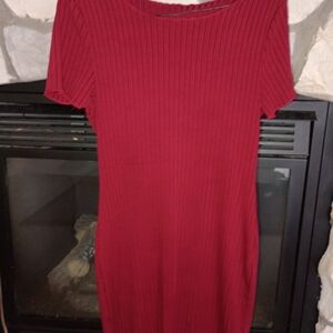 Elegant Red Mini Dress